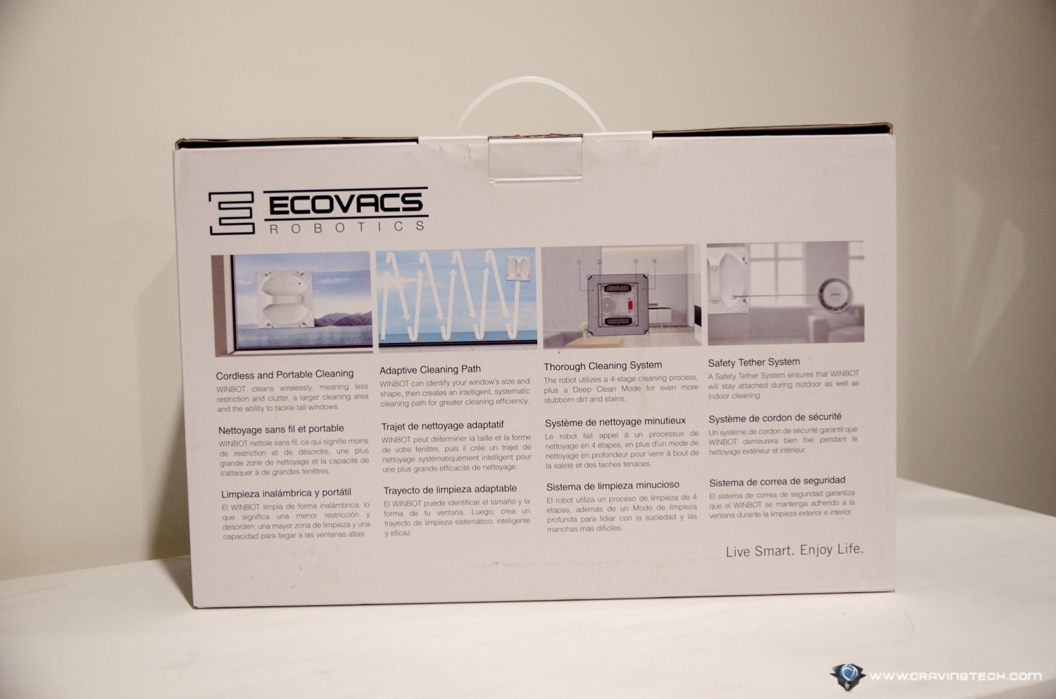 ECOVACS WINBOT X Review Packaging