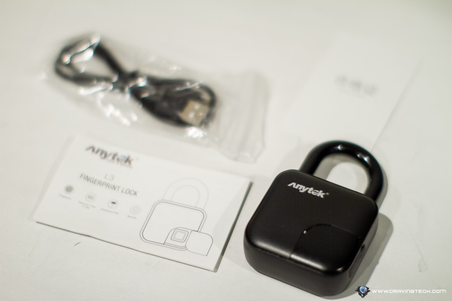 Anysafe Fingerprint Padlock P1 Packaging