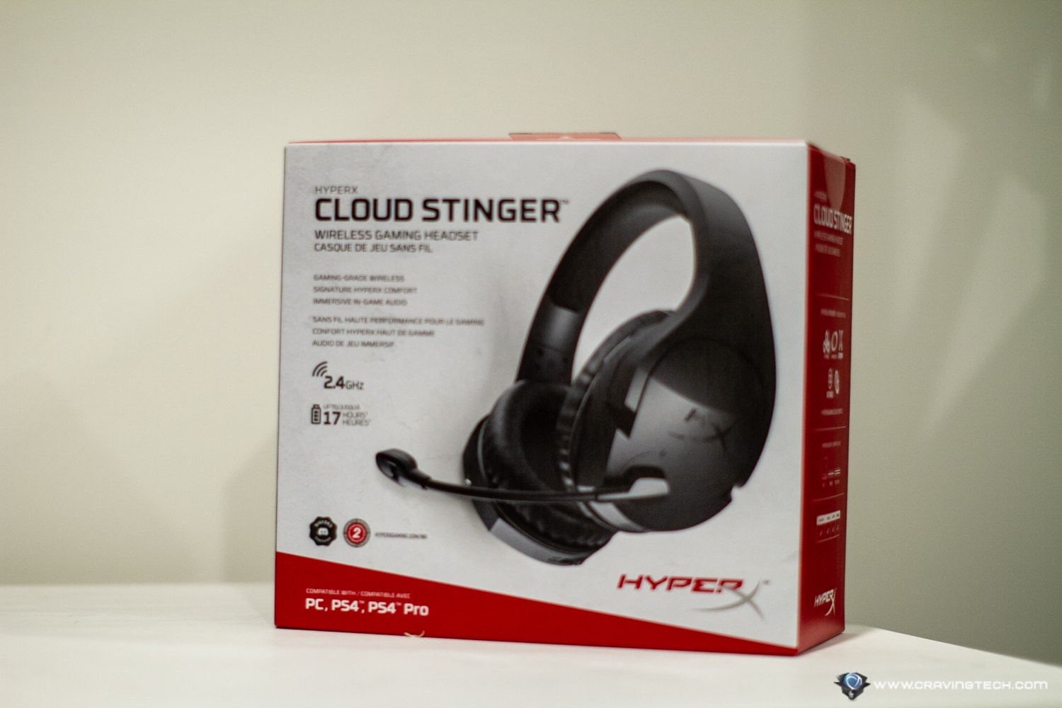 HyperX Cloud Stinger Wireless Gaming Headset Packaging