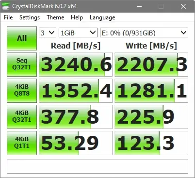 Kingston KC2000 review - random speed benchmark