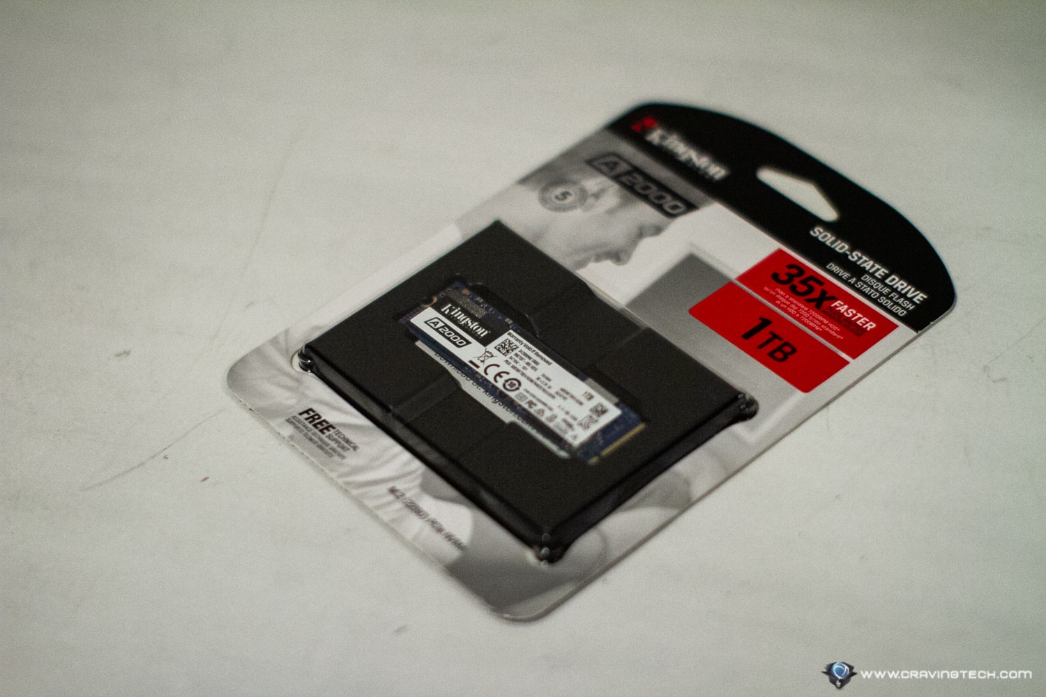 Kingston A2000 NVMe SSD Packaging