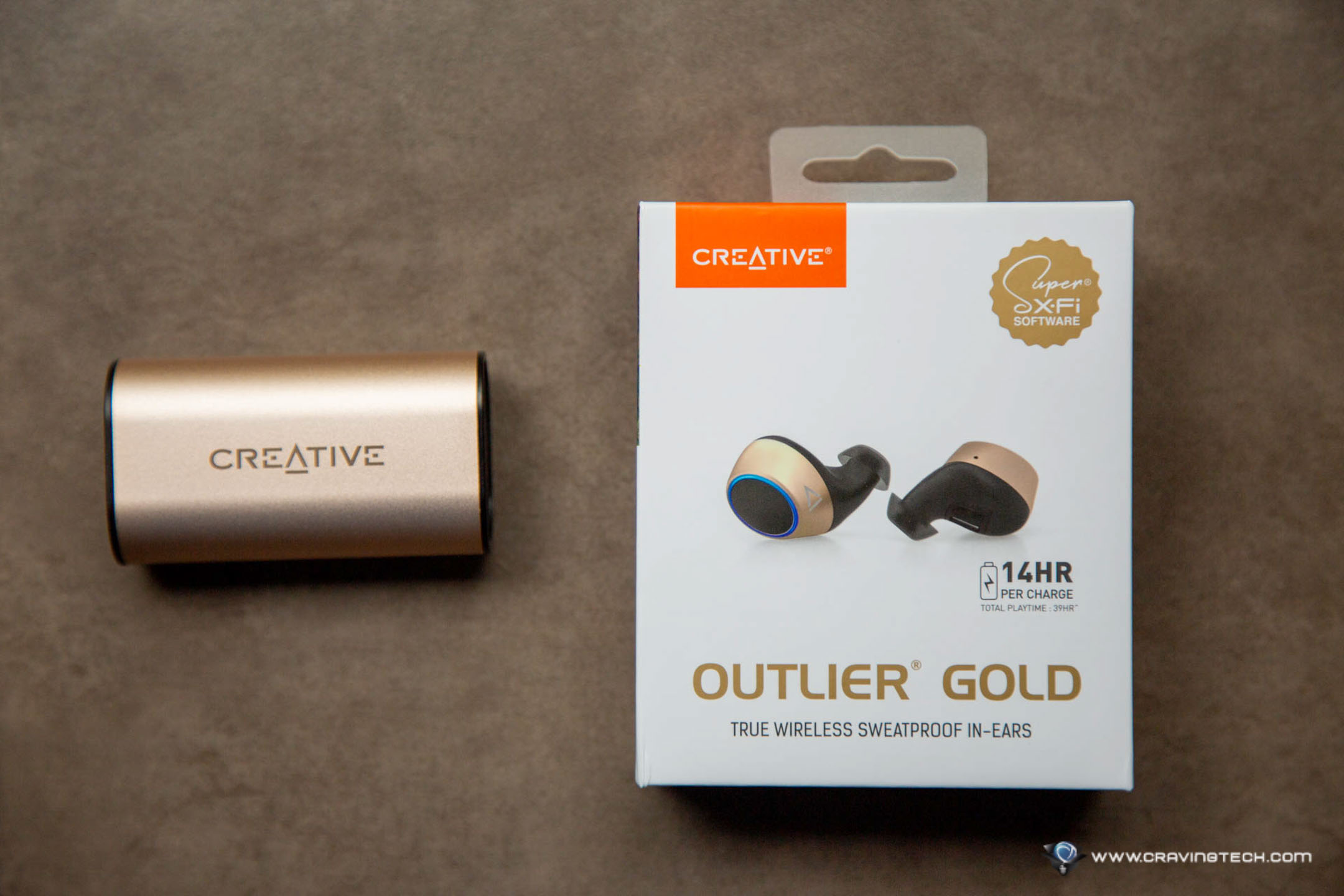 Creative sales gold earbuds