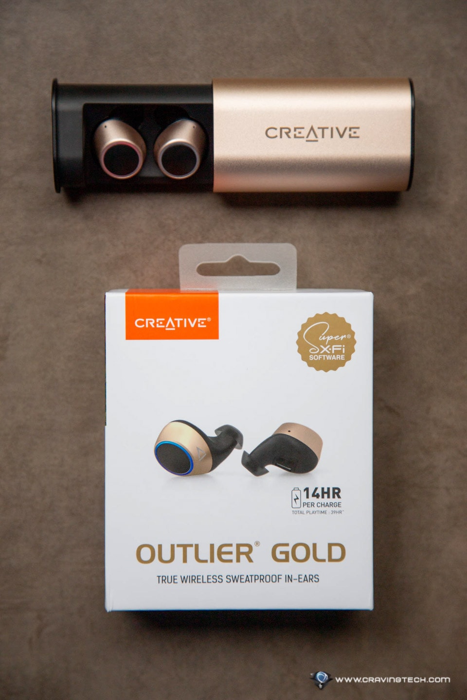 Creative Outlier Gold Packaging