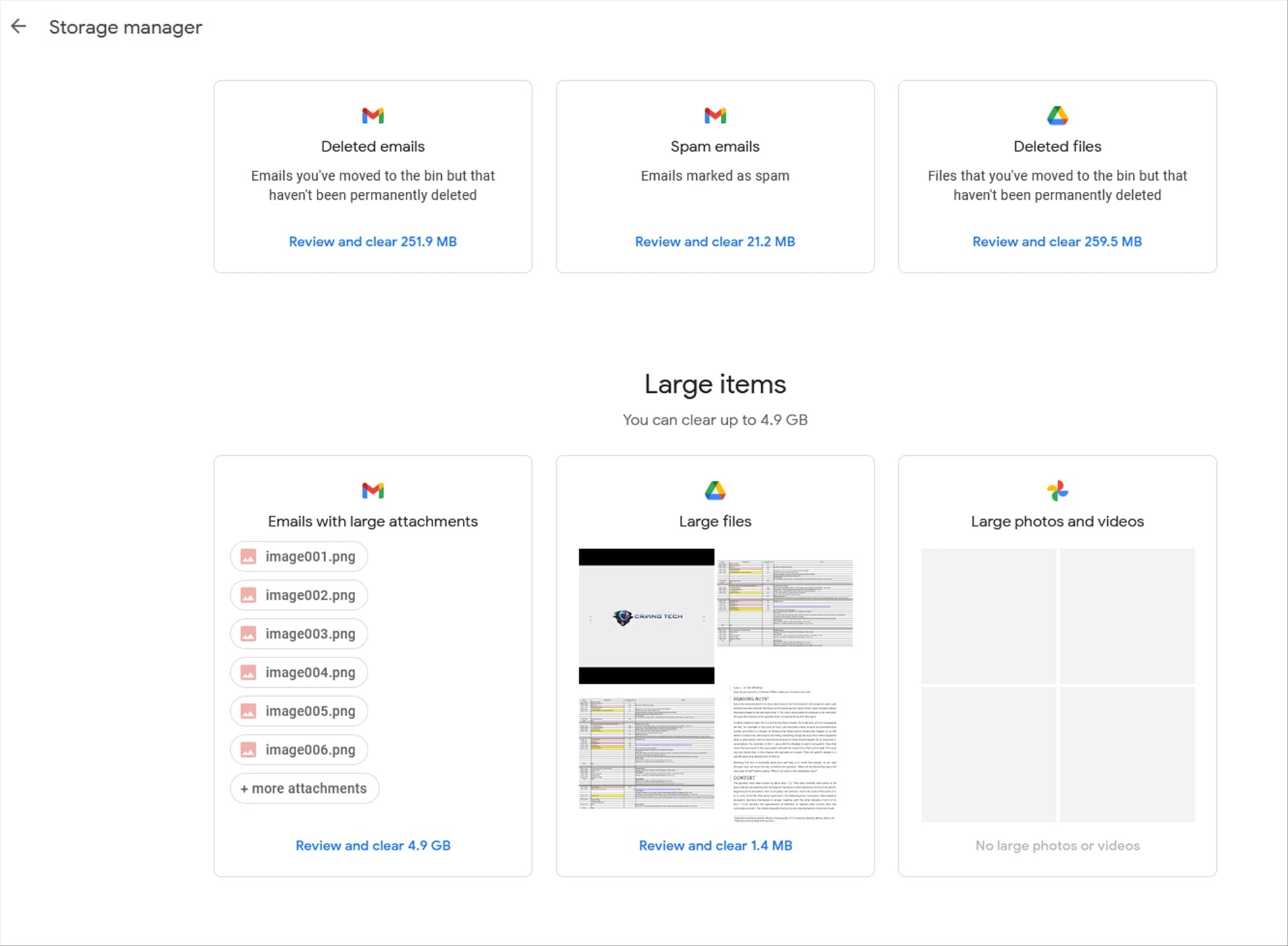 How to free up space in Google Drive, Google Photos, and Gmail