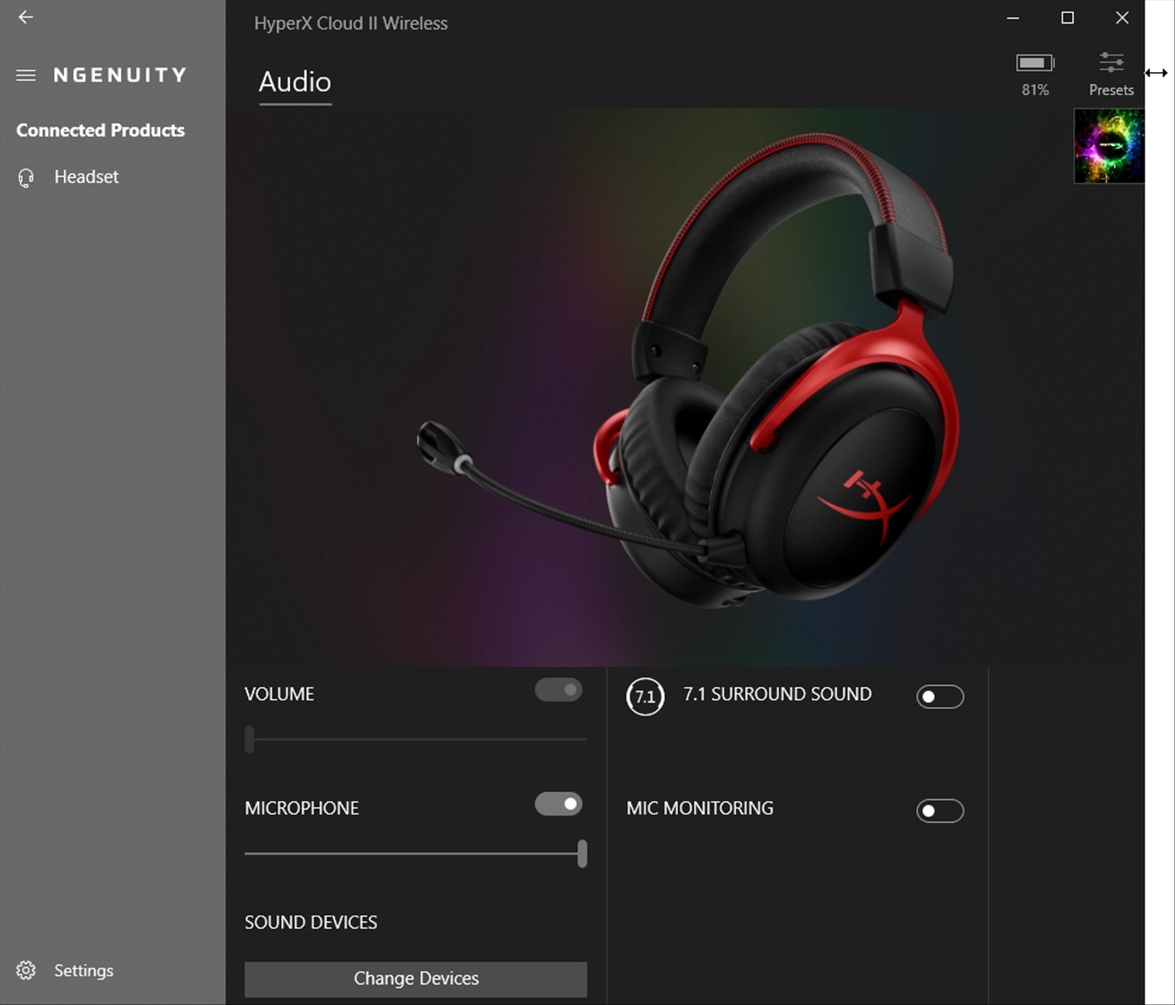 Hyperx cloud wireless драйвера. HYPERX Virtual Surround Sound тихий микрофон. HYPERX cloud Flight 2. HYPERX cloud 2 не работает микрофон Windows 10. HYPERX cloud Flight настройка.