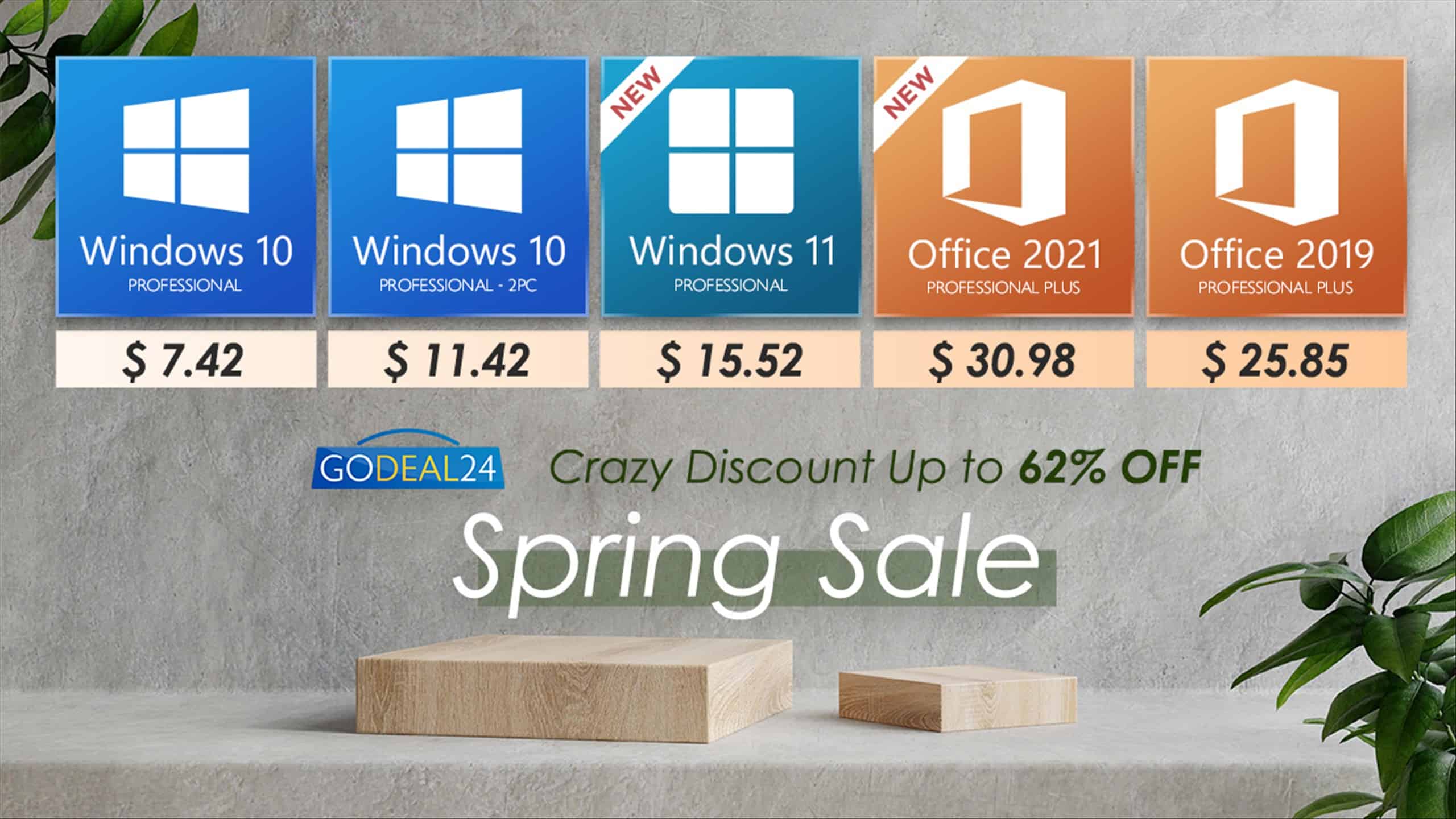 Where can you buy genuine Microsoft Office 2021 for only $30.98? Come to Godeal24’s Spring Sale!