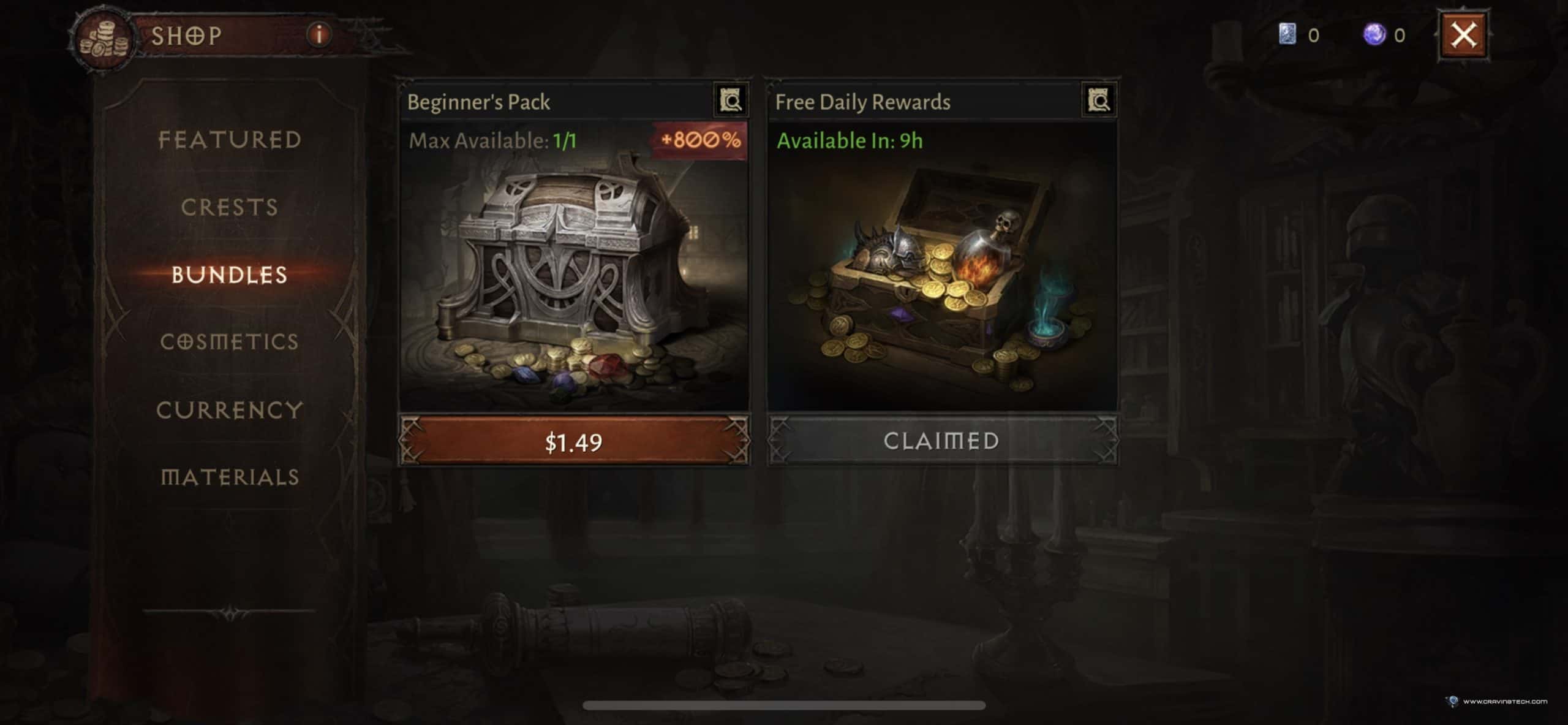 The Diablo Immortal cash shop and currencies explained