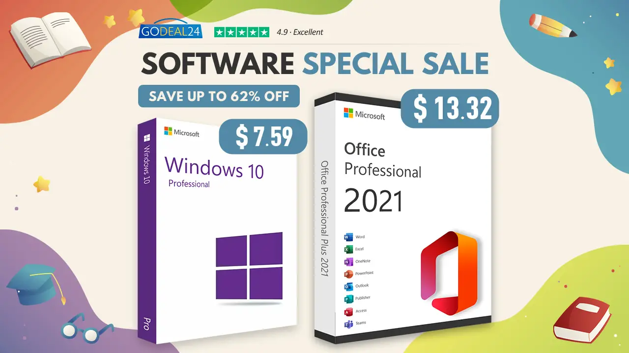 Godeal24: Buy Genuine Office 2021 License from $13.32, Windows 10 as low as $7.59!