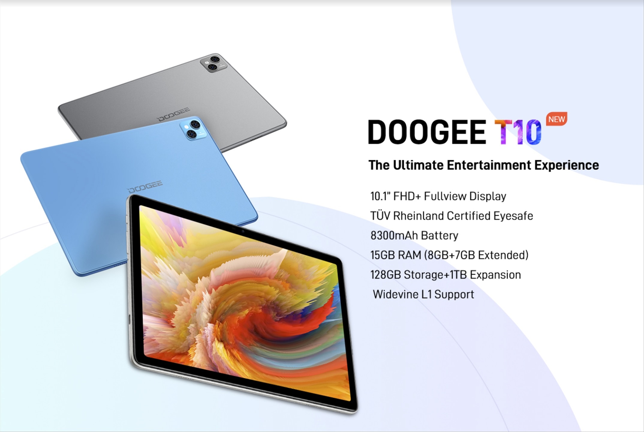 Doogee’s First Tablet T10 will refresh you with Ultimate Entertainment