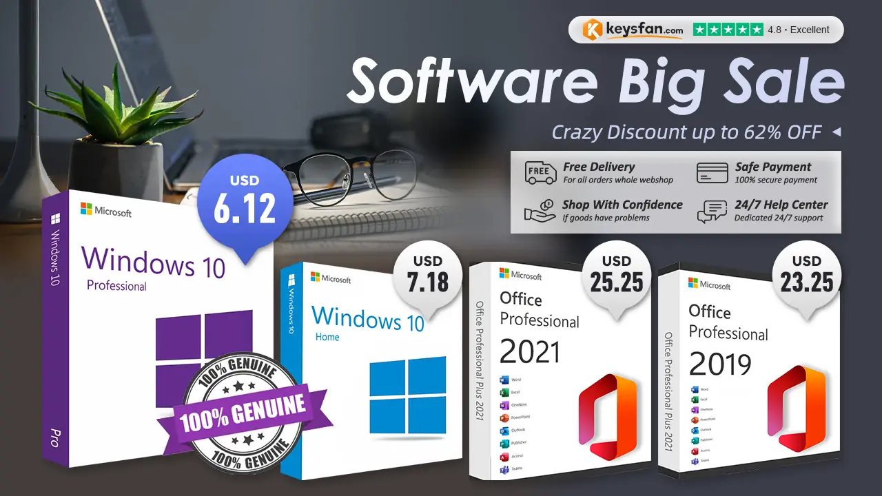 Microsoft once again recommends users to upgrade to Windows 10/11. Get genuine Windows 10 Pro from $6.12 at Keysfan Software Deals!