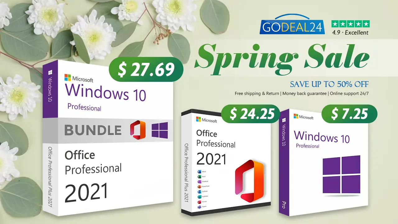 Boost your efficiency with MS Office 2021 & Windows 10 Bundle – Get amazing deals on Godeal24!