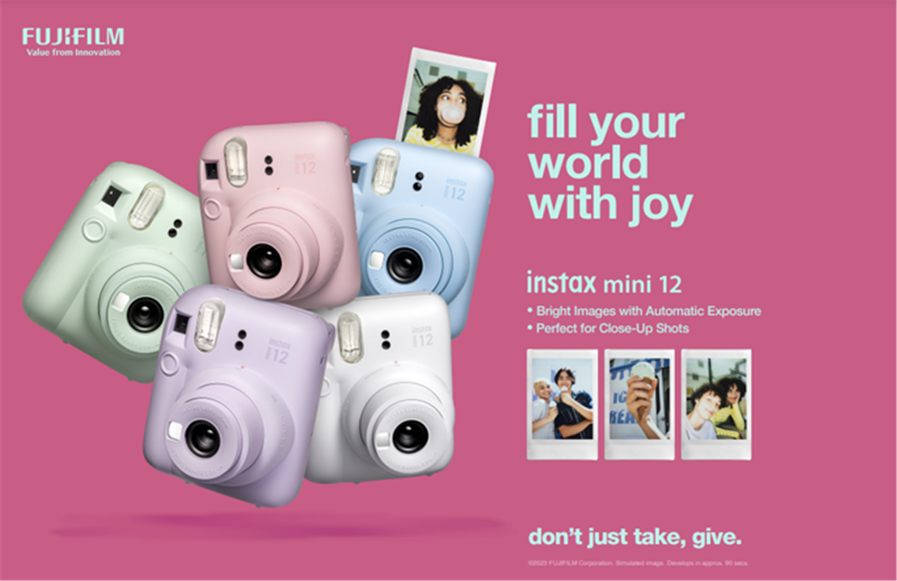 Fujifilm Instax Mini 12 takes instant photography to the next level with new features, pastel colours, and an awesome app