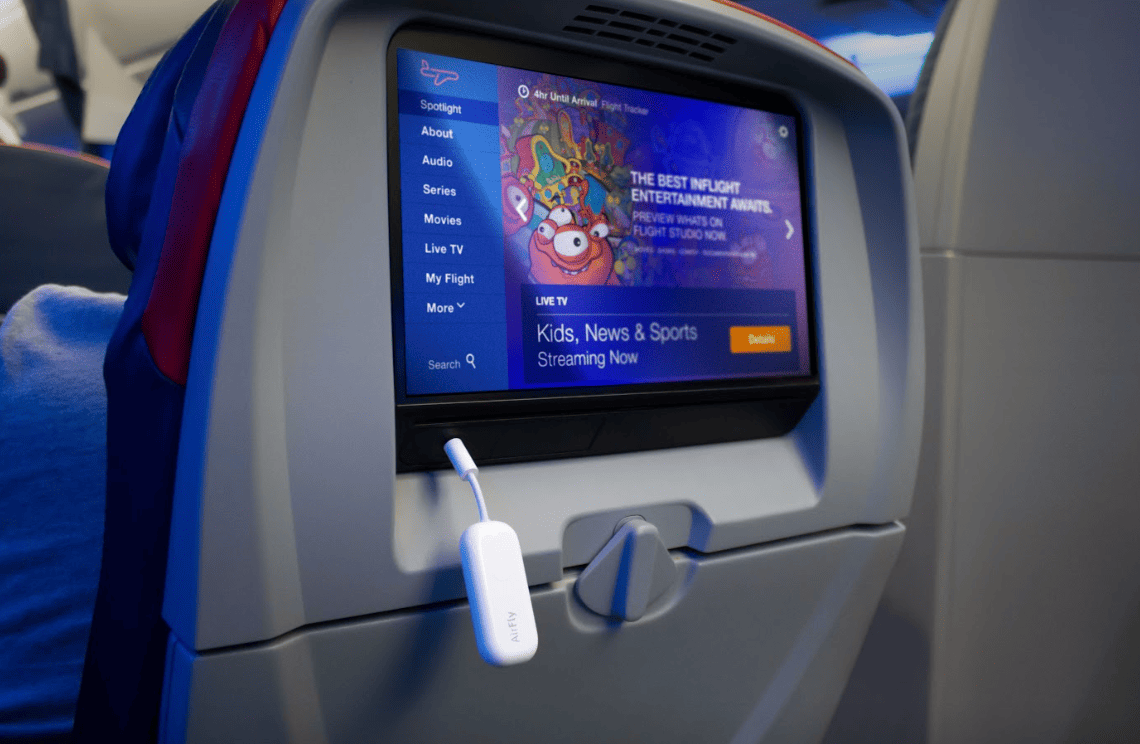 AirFly Pro Deluxe gives you the complete package to enjoy in-flight entertainment on Bluetooth