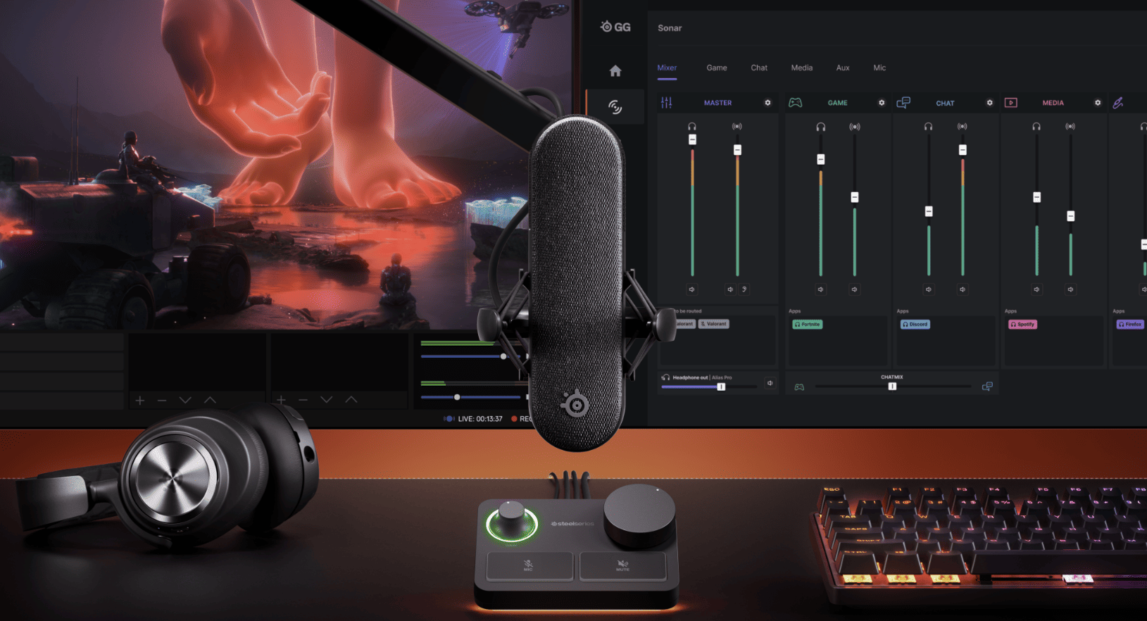 SteelSeries Revolutionises Gaming Audio With Alias Series Microphones Powered by Sonar Technology