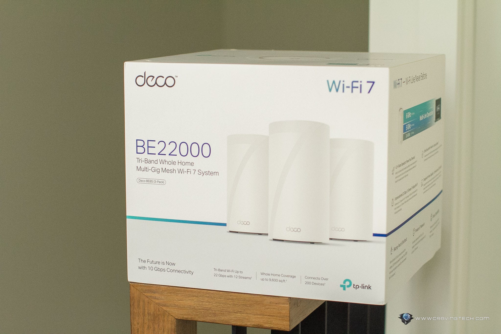 tp-link BE22000 Whole Home Mesh Wi-Fi 7 System(Tri-Band) - 3-Pack