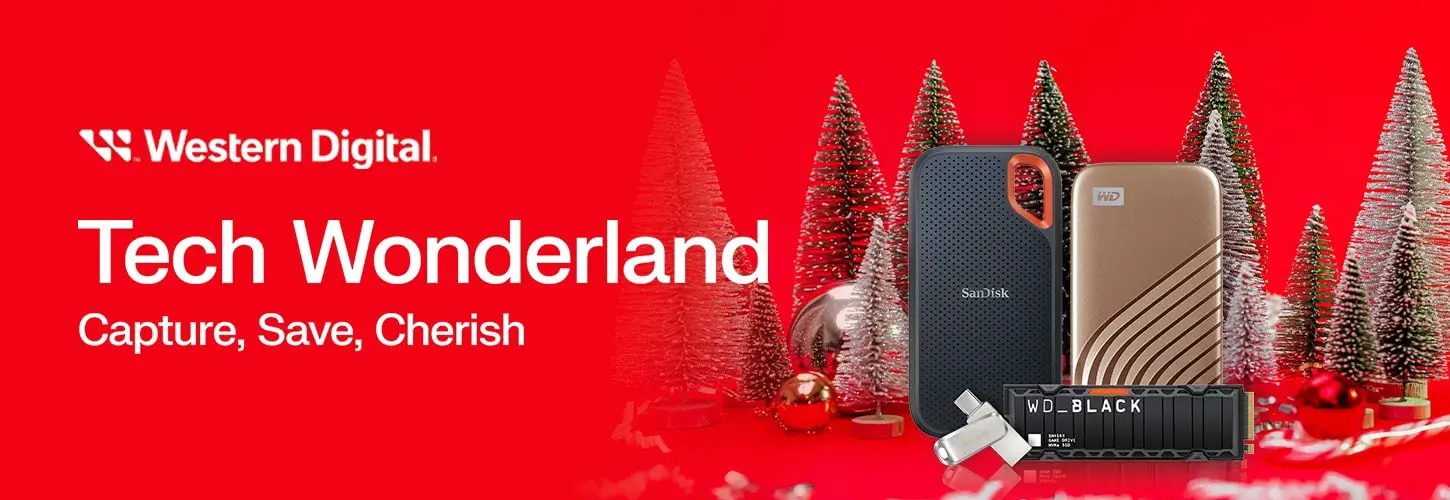 Never run out of storage this holiday season with Western Digital