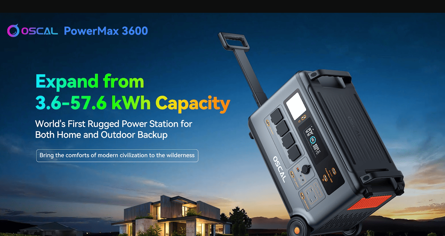 World’s First Rugged Power Station! Blackview OSCAL Rolls Out PowerMax 3600 
