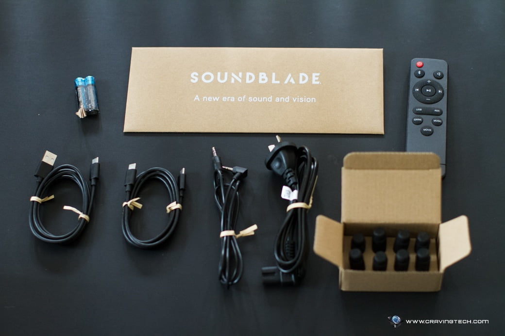BlueAnt Soundblade Packaging Contents