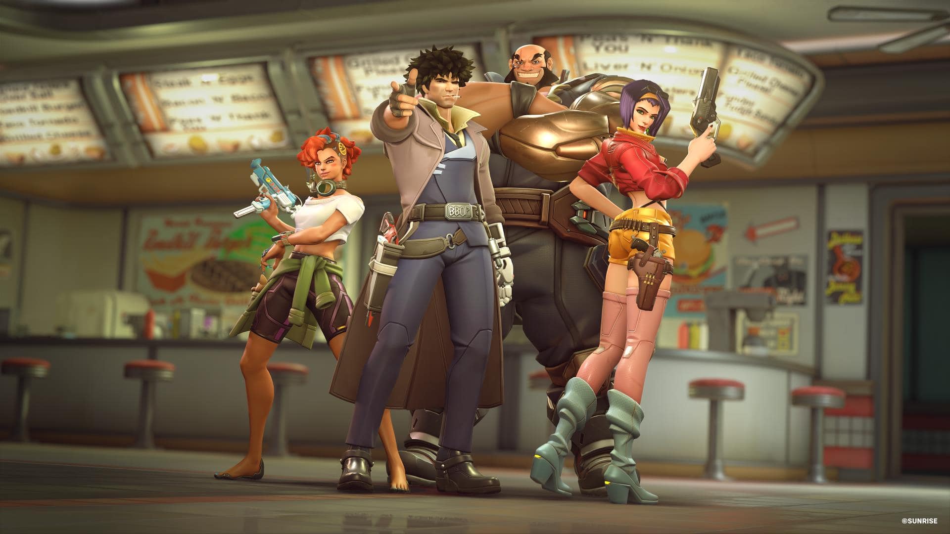 Here are the Overwatch 2 Cowboy Beebop Collaboration Skins and Gameplay Trailer!