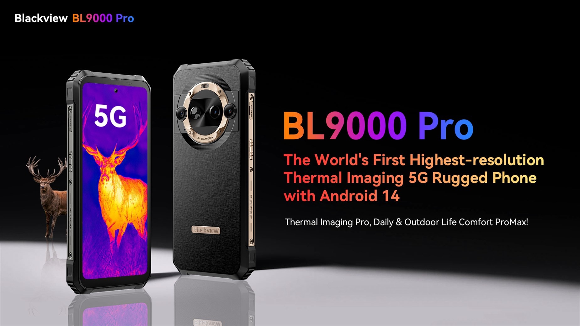 Blackview Set to Unveil BL9000 Pro: The World’s First Highest-Resolution FLIR® Thermal Imaging 5G Rugged Phone Running on Android 14 