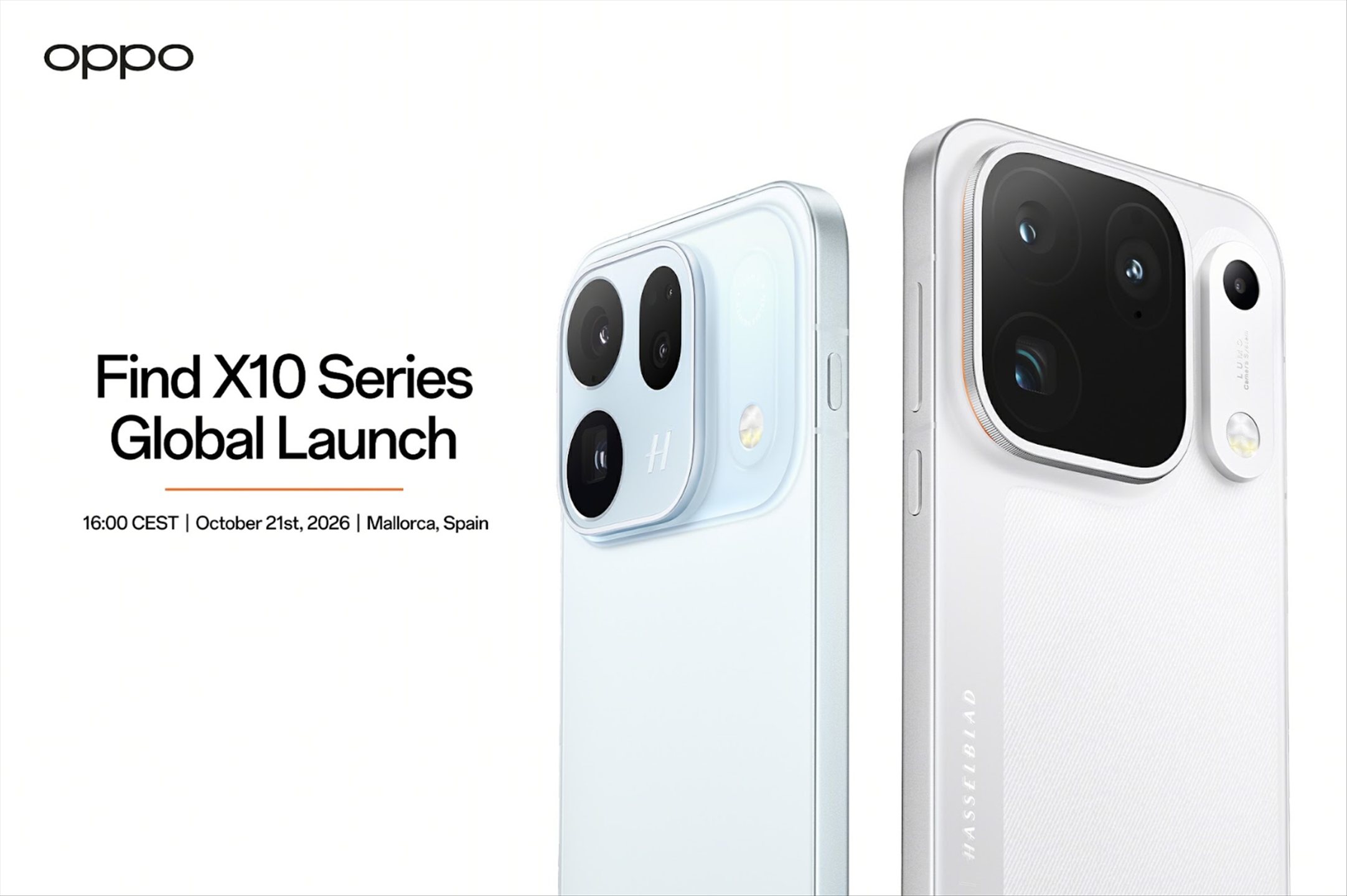 OPPO Find X10 Series launching globally on 21 October with triple 200MP cameras and Hasselblad imaging